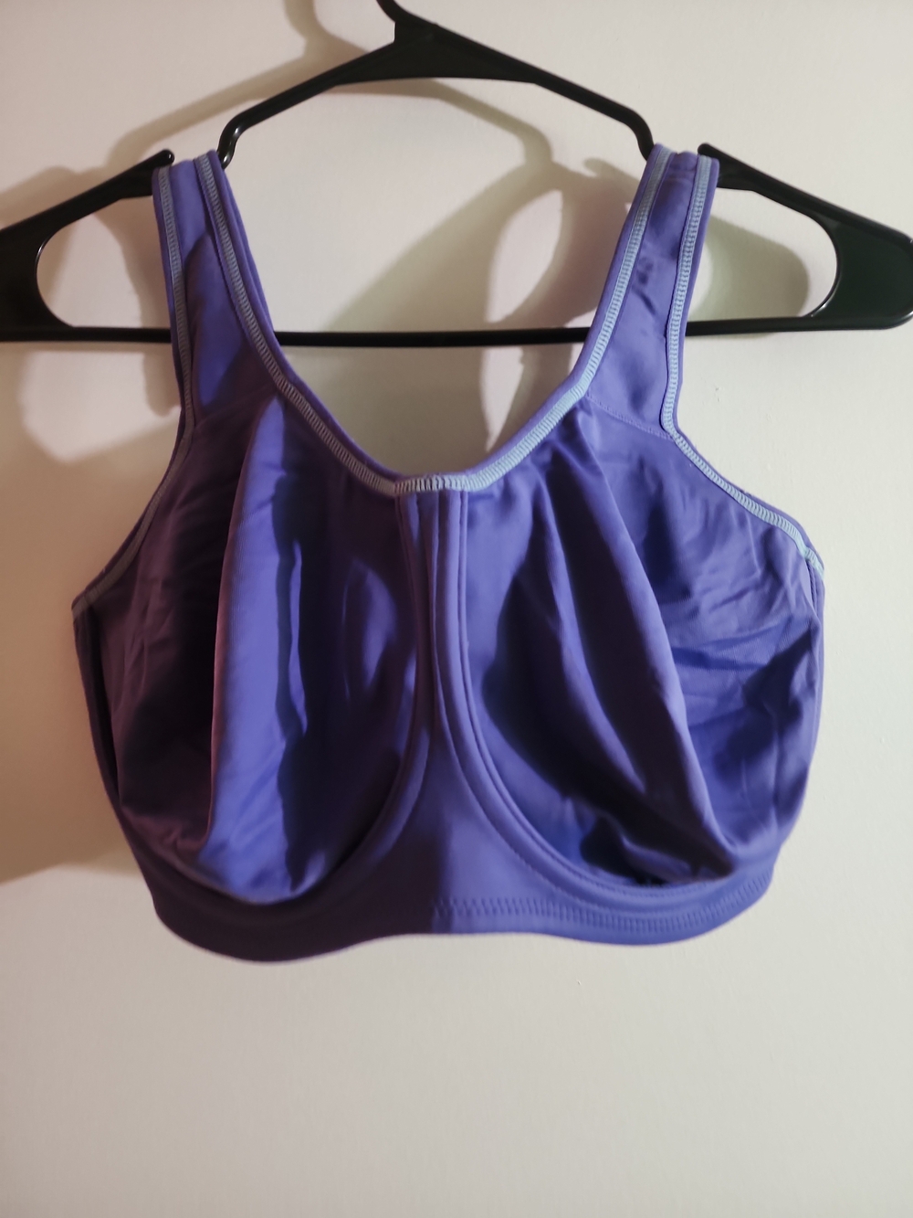 Wacoal High Impact Purple Sports Bra with Wide Straps